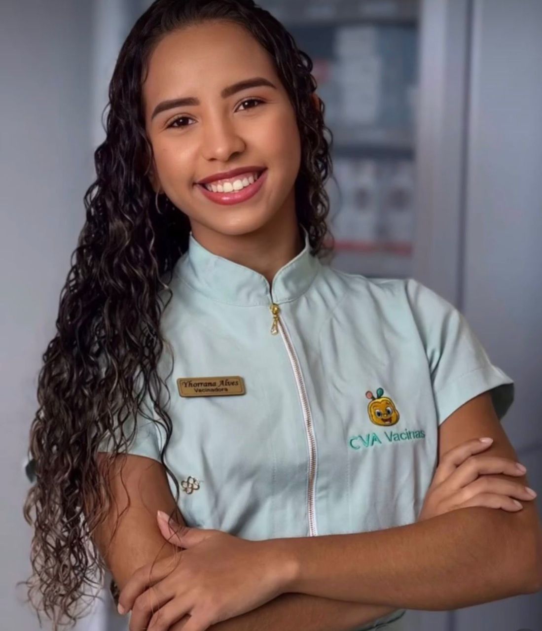Yhorrana, técnica de enfermagem e vacinadora da CVA Vacinas